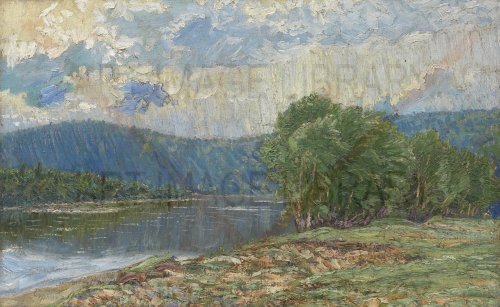 Image no. 3747: Riverscape with Mountains (David Davidovich Burliuk), code=H, ord=0, date=mid 20th century