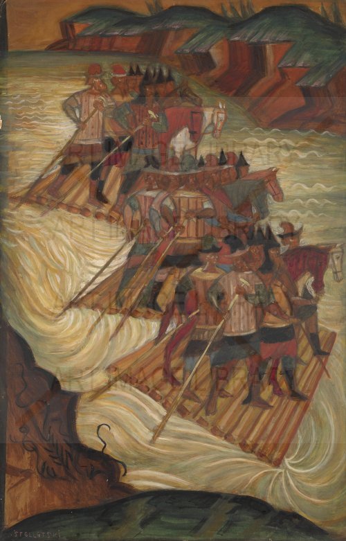 Image no. 3751: Crossing the River (Dmitri Stelletsky), code=V, ord=0, date=early 20th century