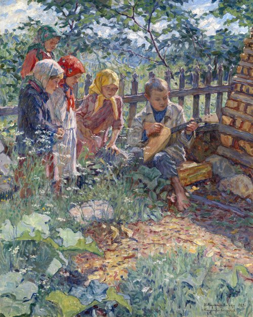 Image no. 3761: Children Playing the Balal... (Nikolay Bogdanov-Belsky, Nikolay Petrovich Bogdanov-Belsky), code=V, ord=0, date=1929
