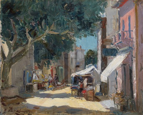 Image no. 3776: Market Scene in Sainte-Max... (Georges Lapchine), code=H, ord=0, date=-