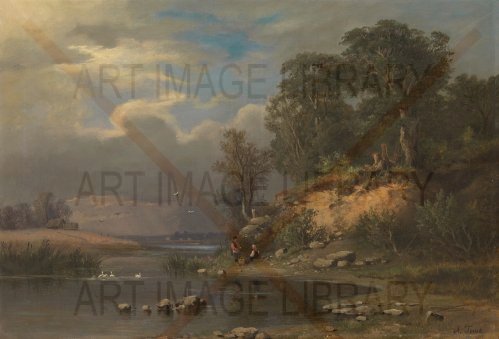 Image no. 3785: Pastoral Landscape (Alexander Gine), code=H, ord=0, date=1870s