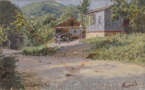 Image no. 3787: House by the Road. (Alexander Kiselev, Alexander Alexandrovich Kiselyov), code=H, ord=0, date=early 20th century