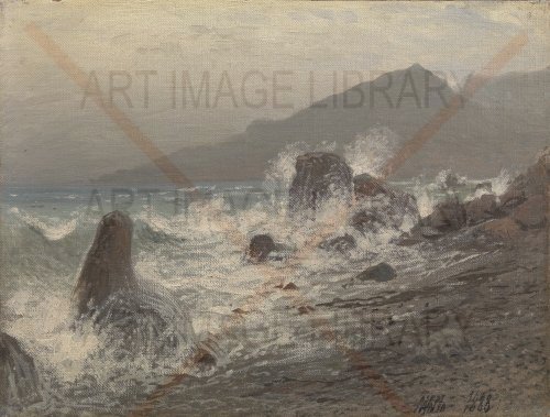 Image no. 3788: Waves Breaking Over Rocks. (Lev Lagorio), code=H, ord=0, date=1888