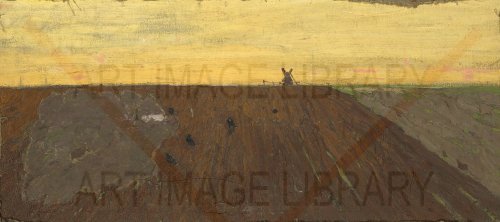 Image no. 3801: Corn Field and Ploughed Field (Aleksandr Gerasimov), code=P, ord=0, date=mid 20th century
