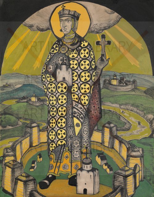 Image no. 3818: St Olga. (Nicholas Roerich), code=V, ord=0, date=1915