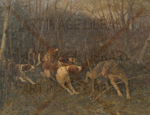 Image no. 3586: Dogs and Wolf (Evgeny Tikhmenev), code=H, ord=0, date=-