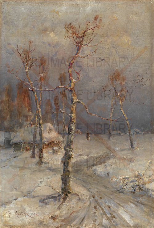 Image no. 3648: Wintry Village (Yuli Yulievich Klever), code=V, ord=0, date=1910