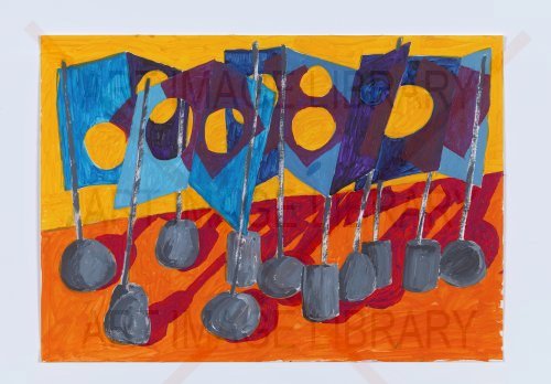 Image no. 4920: 3 drawing for ‘industria... (Phyllida Barlow), code=H, ord=0, date=2020