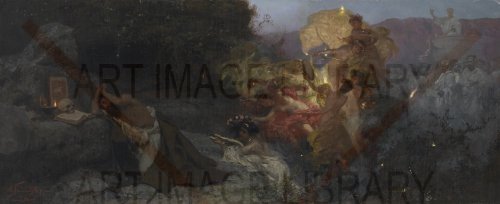 Image no. 3838: The Temptation of St Jerome (Genrikh Semiradsky), code=P, ord=0, date=late 19th century