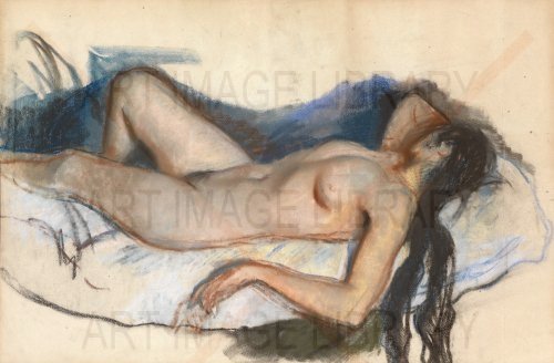 Image no. 3876: Reclining Nude and Neskuchnoe (Zinaida Serebriakova), code=H, ord=0, date=mid 20th century