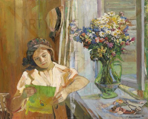 Image no. 3880: By the Window (Boris Ioganson), code=H, ord=0, date=1964