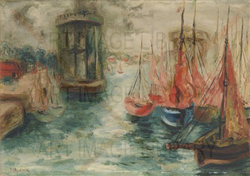 Image no. 3885: Sailing Boats in a Harbour (Issachar Ber Ryback), code=H, ord=0, date=early 20th century