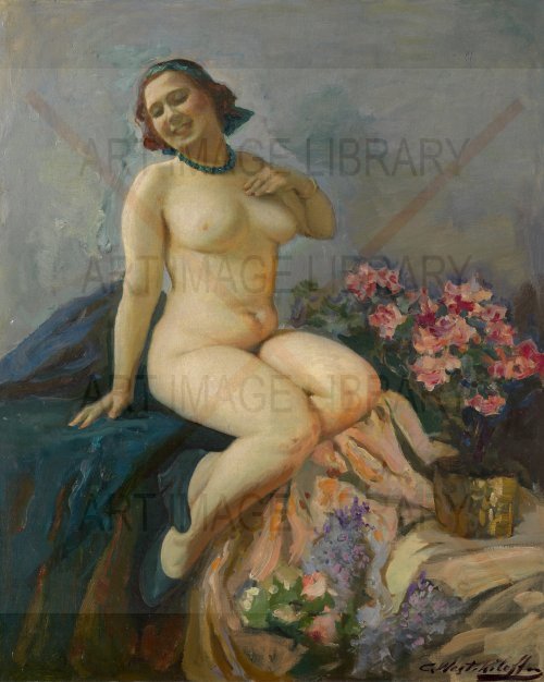 Image no. 3894: Nude with a Necklace (Constantin Westchiloff), code=V, ord=0, date=early 20th century
