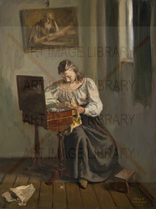 Image no. 3895: Knitting (Serge Ivanoff), code=V, ord=0, date=mid 20th century
