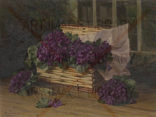 Image no. 3915: Still Life with Violets (Iosif Evstafevich Krachkovsky), code=H, ord=0, date=1902
