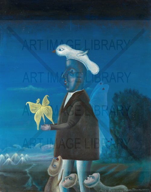Image no. 3924: Butterfly Man with a Bird Hat (Leonid Purygin), code=V, ord=0, date=late 20th century