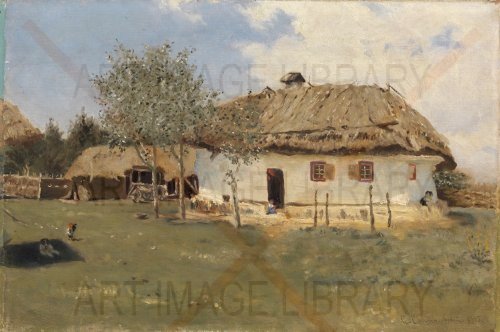 Image no. 3953: Peasant Hut in Ukrainian V... (Serhiy Svetoslavsky), code=H, ord=0, date=early 20th century