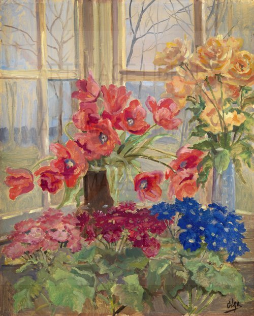 Image no. 3974: Flowers on the Veranda (Gran Duchess Olga Alexandrovna), code=V, ord=0, date=mid 20th century