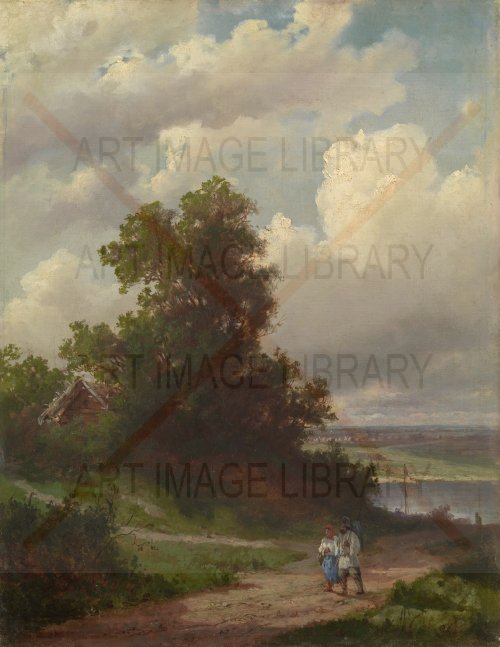 Image no. 3977: Road by the Volga River (Alexei Kondratyevich Savrasov), code=V, ord=0, date=mid 19th century