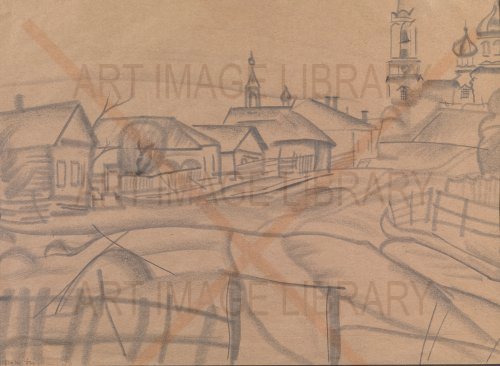 Image no. 3979: Village Landscape, from th... (Boris Grigoriev), code=H, ord=0, date=1918