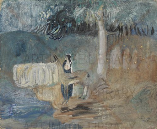 Image no. 3987: Oasis. By the Pomegranate ... (Martiros Saryan), code=H, ord=0, date=mid 20th century