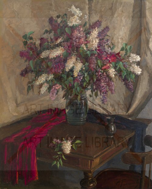Image no. 4012: Still Life with Lilacs (Aleksandr Gerasimov), code=V, ord=0, date=mid 20th century