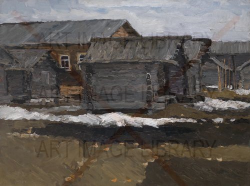 Image no. 4019: Snow is Melting, Village M... (Vladimir Stozharov), code=H, ord=0, date=mid 20th century