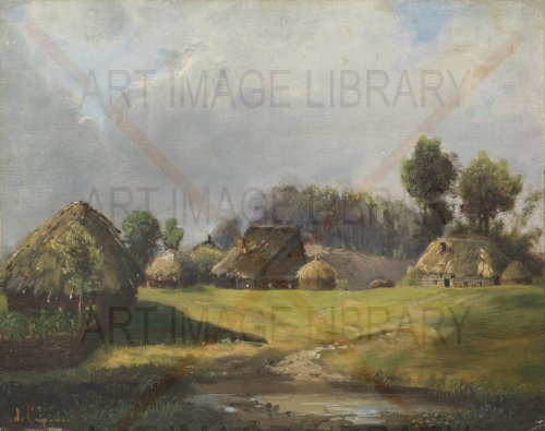 Image no. 4114: Village by the Forest (Alexei Kondratyevich Savrasov), code=H, ord=0, date=mid 19th century