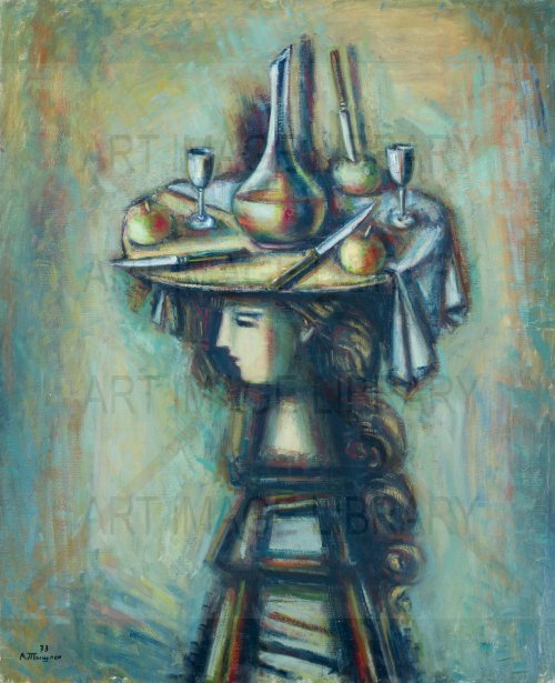 Image no. 4121: Girl in a Hat with a Still... (Alexander Tyshler), code=V, ord=0, date=1973