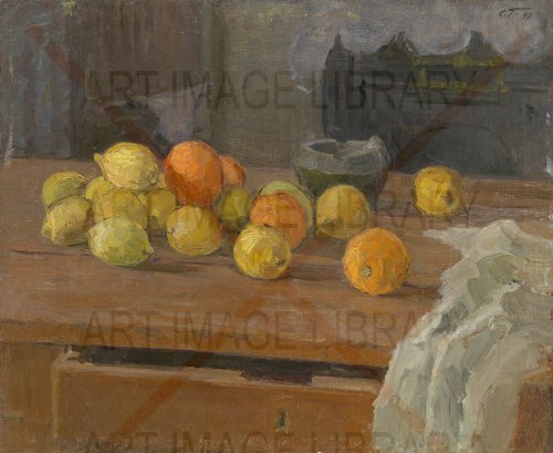 Image no. 4178: Still Life with Oranges an... (Sergey Gerasimov, Sergey Vasilyevich Gerasimov), code=H, ord=0, date=1947