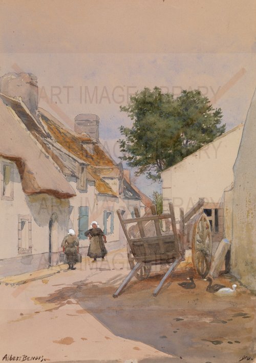 Image no. 4202: A Village Scene (Albert Nikolayevitch Benois), code=V, ord=0, date=1910