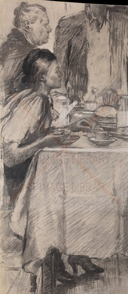 Image no. 3673: Tea Time. Yuri Pimenov (Yuri Pimenov), code=N, ord=0, date=mid 20th century.