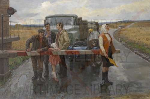 Image no. 3716: At the Railway Crossing (Vasyl Magalyas), code=H, ord=0, date=1984