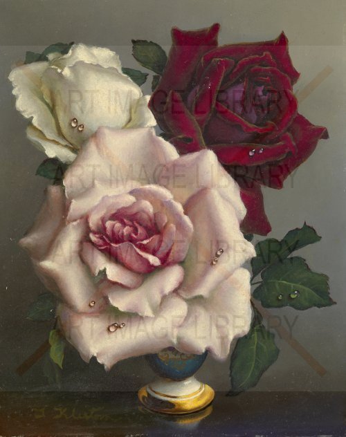 Image no. 4225: Red, Pink and White Roses (Irene Klestova), code=V, ord=0, date=mid 20th century