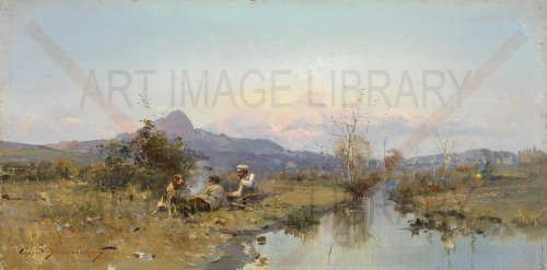 Image no. 4230: Hunters at Rest (Serhii Vasylkivsky), code=P, ord=0, date=early 20th century
