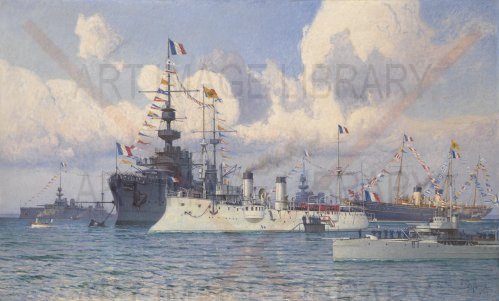 Image no. 4233: Meeting of Tsar Nicolas II... (Mikhail Tkachenko), code=H, ord=0, date=1910