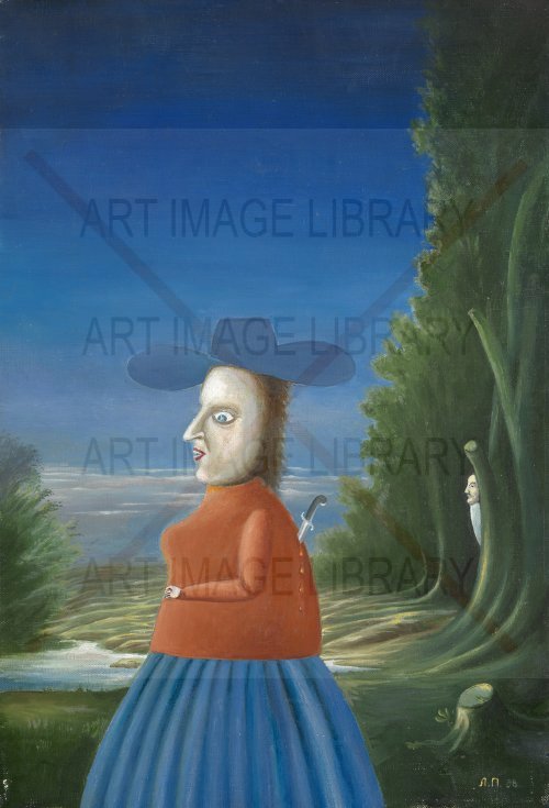 Image no. 4234: Woman with a Hat (Leonid Purygin), code=V, ord=0, date=1988