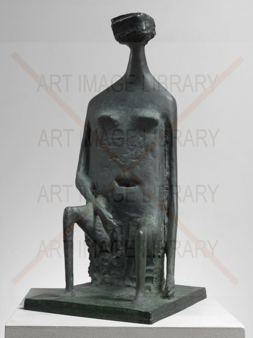 Image no. 3316: Seated Woman with Square Head (Kenneth Armitage), code=V, ord=0, date=mid 20th century