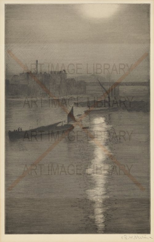 Image no. 3481: From Waterloo Bridge - Sun... (Christopher Richard Wynne Nevinson), code=V, ord=0, date=early 20th century