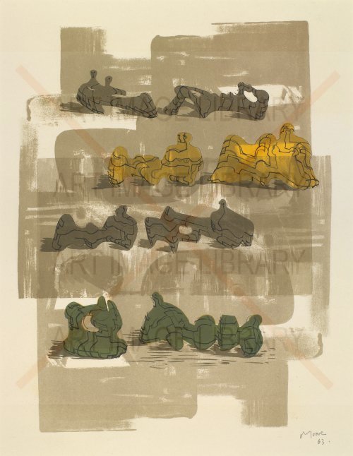 Image no. 3435: Eight Reclining Figures wi... (Henry Moore), code=V, ord=0, date=1963
