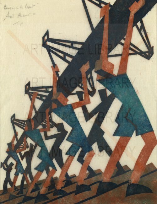 Image no. 3372: Bringing in the Boat. (Sybil Andrews), code=V, ord=0, date=1933