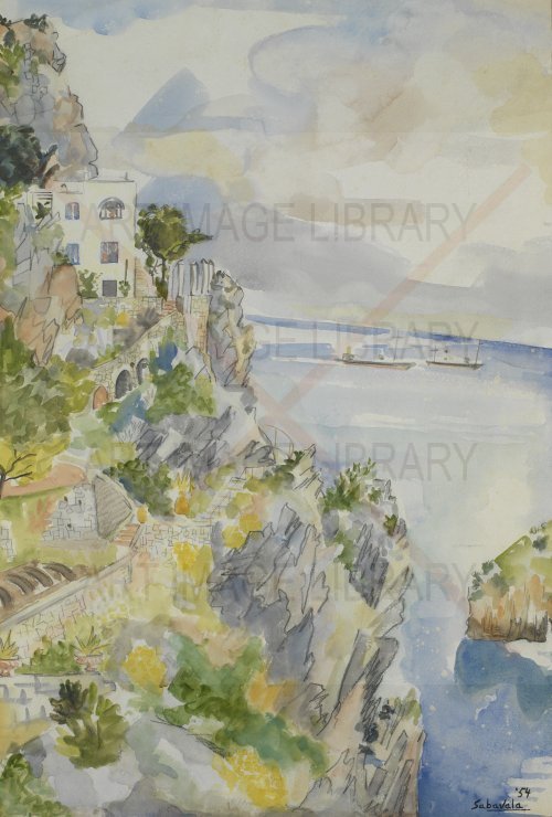 Image no. 3453: Capri hillside (Jehangir Sabavala), code=V, ord=0, date=1954