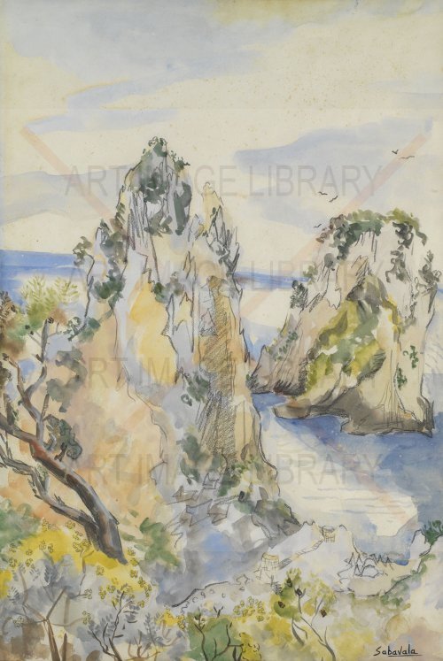 Image no. 3468: The Faraglioni (Jehangir Sabavala), code=V, ord=0, date=1954